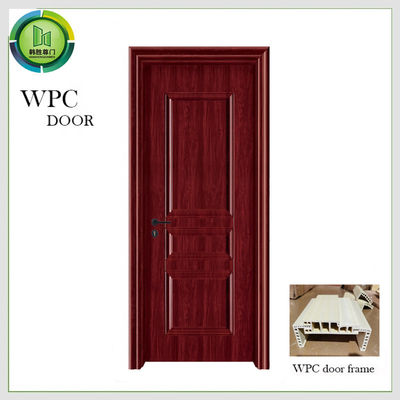 Un buon prezzo. Riduzione di rumore solida del centro di WPC della porta di legno a prova d'umidità del bagno in linea