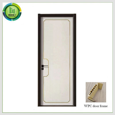 Un buon prezzo. Riduzione del suono di legno delle porte interne impermeabili di WPC UPVC per il bagno in linea