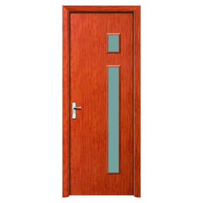 Un buon prezzo. Porta in WPC con vetro impermeabile, ecologica e antitarme per spazi residenziali e commerciali moderni in linea