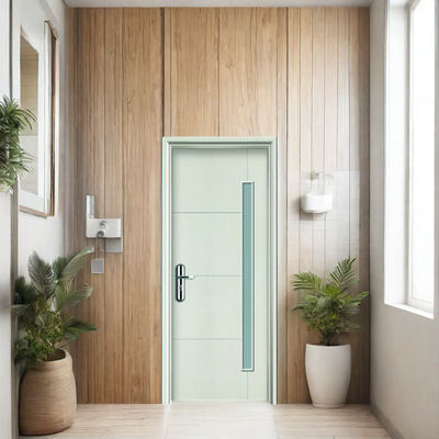 Un buon prezzo. Porta in vetro WPC resistente con pannelli compositi cavi per un migliore isolamento termico e resistenza all'umidità e alla marciume in linea