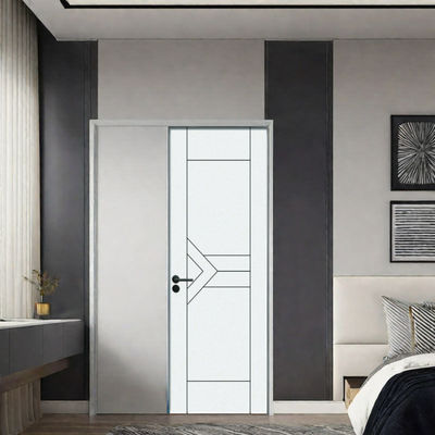 Un buon prezzo. Porta composita cava in WPC verniciata con design insonorizzante, isolamento termico e resistenza all'umidità per uso residenziale in linea