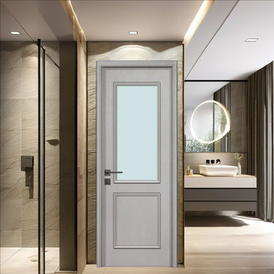 Un buon prezzo. Porta in vetro WPC resistente all'umidità, insonorizzata e resistente ai raggi UV per interni moderni in linea