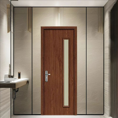 Un buon prezzo. Porta in vetro in WPC eco-friendly con caratteristiche resistenti all'umidità e alla marciume per interni moderni in linea
