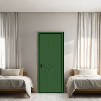 Un buon prezzo. Porta cava in WPC dal design moderno con serratura a mortasa e dimensioni standard 2100*600*45mm per uso interno in linea