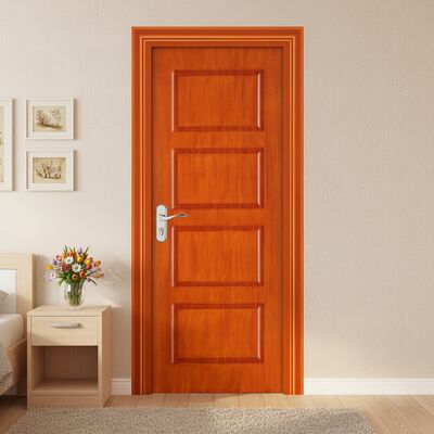 Un buon prezzo. Verniciatura WPC Porta moderna porta cava composita con telaio WPC resistente all'umidità costruzione resistente all'umidità e insonorizzazione per interni in linea