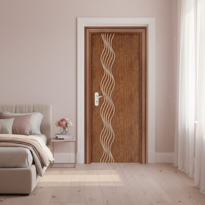 Durabile porta interna in WPC con spessore di 45 mm 40dB isolamento acustico e termite resistente per una resistenza superiore
