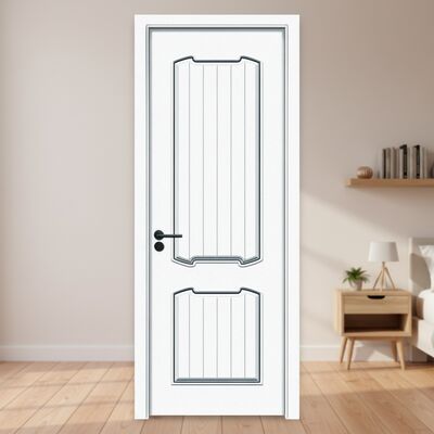 Un buon prezzo. Verniciatura WPC porta porta interna resistente all'umidità resistente con eccellente isolamento termico e design insonorizzato per spazi moderni in linea