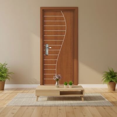 Energy WPC Interior Door Hollow Composite Design che fornisce resistenza all'umidità e resistenza superiore per le moderne applicazioni interne