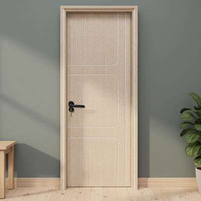 Un buon prezzo. Porta in vetro WPC ecologica con telaio in composito di plastica e legno che offre soluzioni interne resistenti all'umidità e durevoli in linea