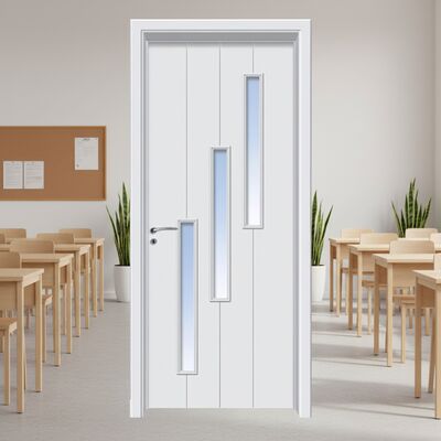 Un buon prezzo. Porta di vetro in WPC Porta cava composita progettata per una durata di lunga durata con proprietà insonorizzanti e isolanti termicamente in linea