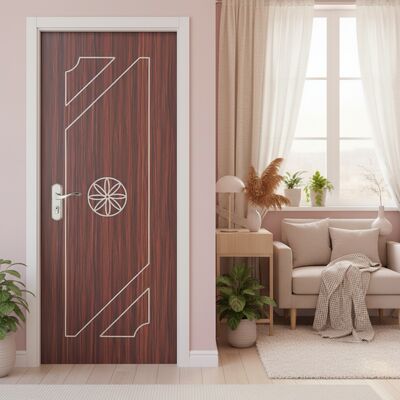 Un buon prezzo. Porta interna in WPC resistente all'umidità Porta composita cava con isolamento termico per interni residenziali e commerciali in linea