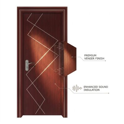 Un buon prezzo. Porta interna in plastica WPC in WPC stile moderno resistente all'acqua e resistente all'acqua Perfetto per spazi residenziali e commerciali in linea