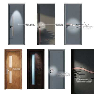 Un buon prezzo. Metodo di installazione incernierato per porte interne in legno composito WPC Materiale principale durevole Plastica WPC Adatto per uso residenziale e commerciale in linea