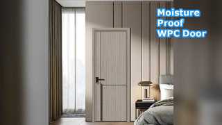 Durevole porta cava in WPC resistente all'umidità isolata termicamente