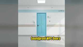 WPC Doors Soundproof Heat Insulated Modern Design